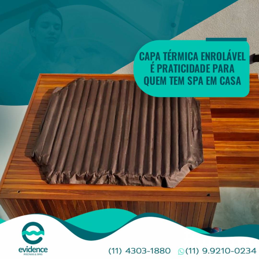 Capa Térmica Enrolável é praticidade para quem tem spa em casa