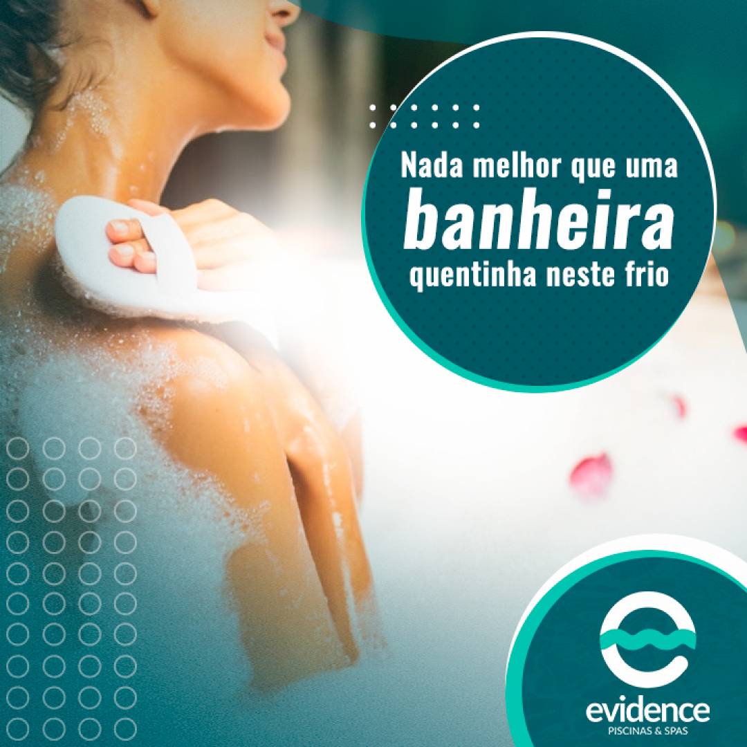 Nada melhor que uma banheira quentinha neste frio