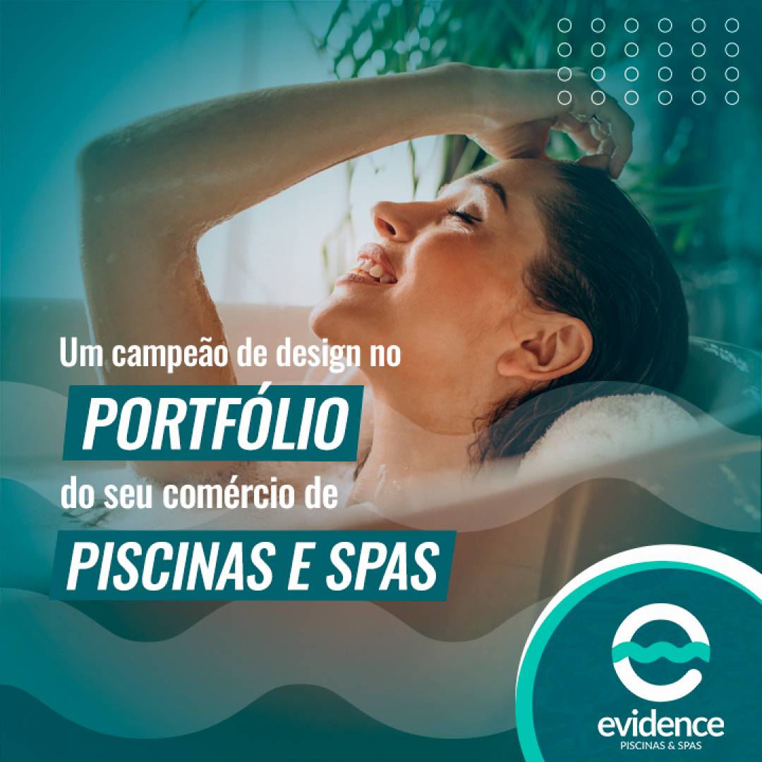 Um campeão de design no portfólio do seu comércio de piscinas e spas